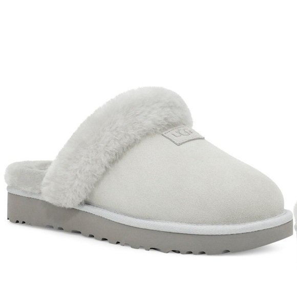 New ugg light grey genuine shearling slipper - Picture 8 of 14
